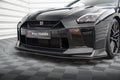 Maxton Design Street Pro Street+ Spoilerlippe Front Ansatz passend für Nissan GTR R35 Facelift