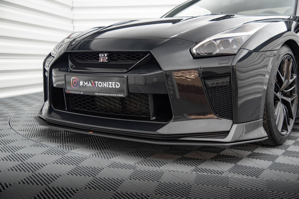 Maxton Design Street Pro Street+ Spoilerlippe Front Ansatz passend für Nissan GTR R35 Facelift