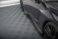 Maxton Design Street+ Seitenschweller Leisten passend für Nissan GTR R35 Facelift schwarz Hochglanz