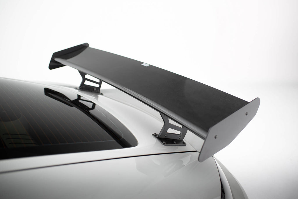 Maxton Design Carbon Spoiler With Internal Brackets Uprights V.2 + LED Porsche 718 Cayman 982c für Porsche Cayman 982c