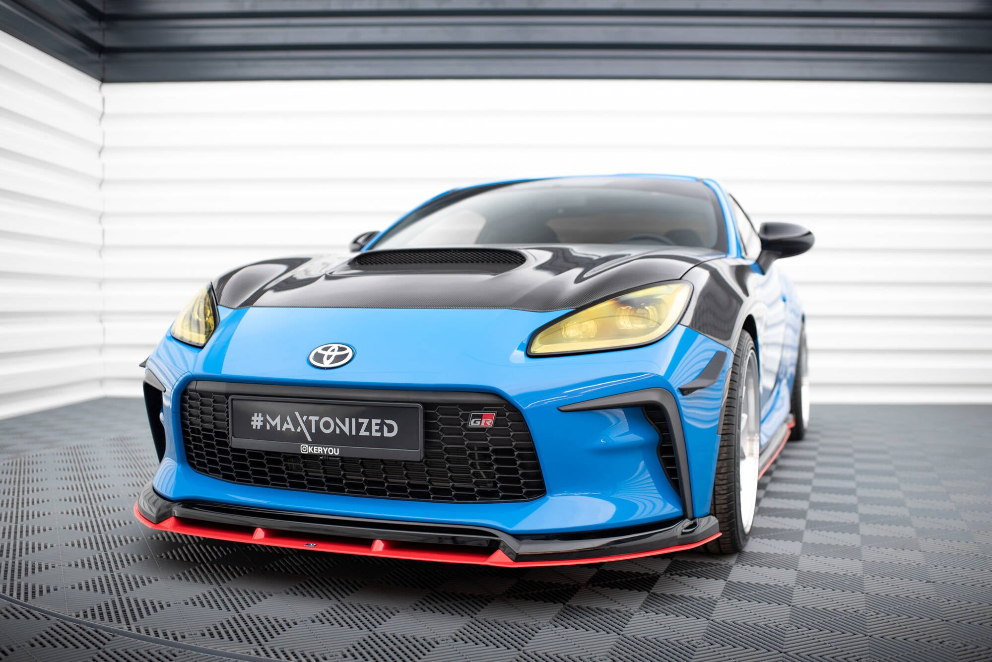 Maxton Design Street+ Spoilerlippe Front Ansatz V.2 passend für Toyota GR86 Mk1