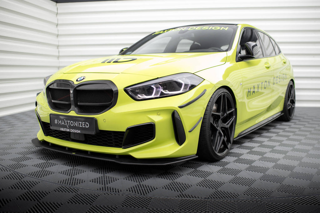 Maxton Design Stoßstangen Flaps Wings vorne Canards passend für BMW 1er M-Paket / M135i / 128ti F40