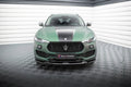 Maxton Design Street+ Spoilerlippe Front Ansatz V.1 passend für Maserati Levante Mk1 schwarz Hochglanz