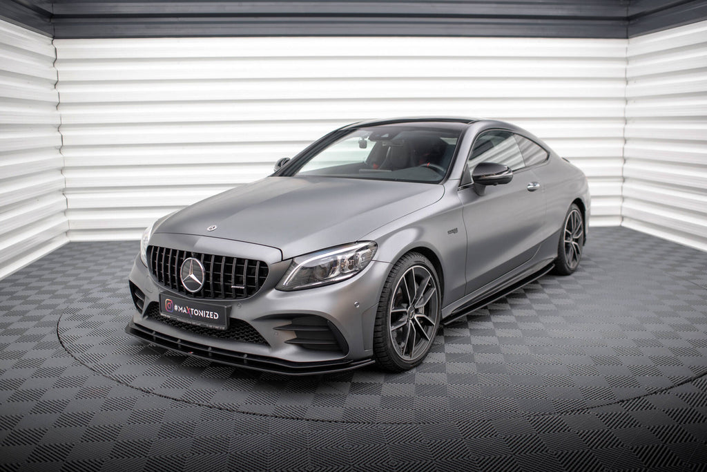 Maxton Design Street Pro Street+ Seitenschweller Leisten passend für Mercedes-AMG C43 Coupe / Cabrio C205 Facelift / A205 Facelift