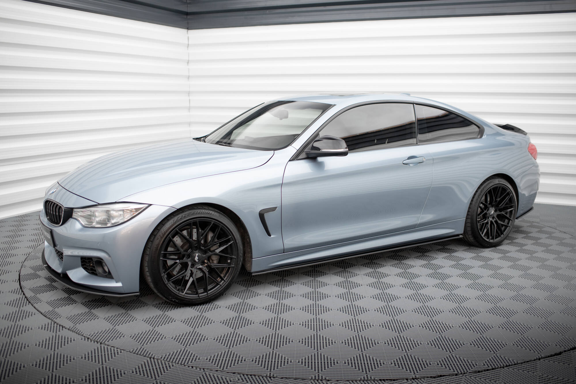Maxton Design Street Pro Street+ Seitenschweller Leisten passend für BMW 4er Coupe / Gran Coupe / Cabrio M-Paket F32 / F36 / F33