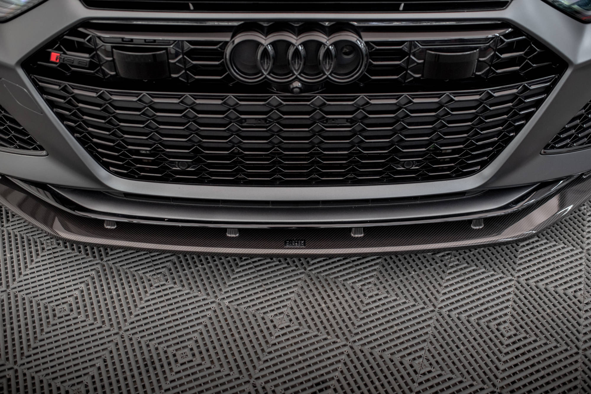 Maxton Design Set of Carbon Fiber Splitters Audi RS6 C8 schwarz matt für Audi