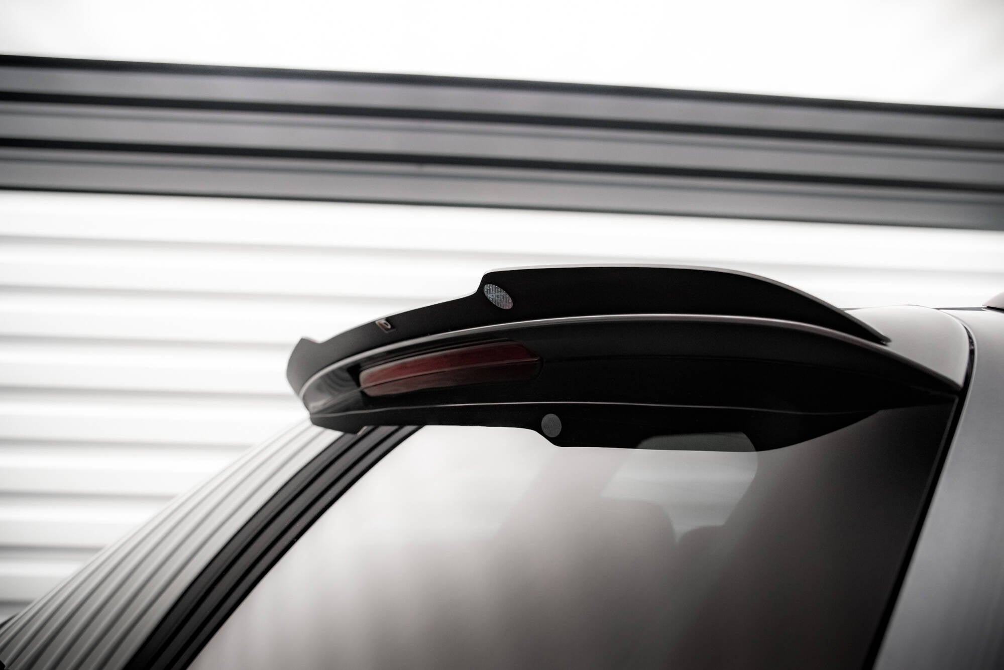 Maxton Design Spoiler CAP passend für Audi A4 S-Line / S4 Avant B8 Facelift schwarz Hochglanz