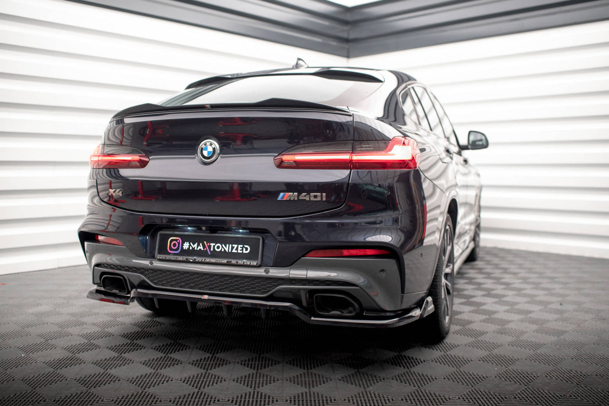 Maxton Design Heckspoiler für BMW X4 M F98 Facelift [2021-] | Schwarz Hochglanz | ABS-Kunststoff