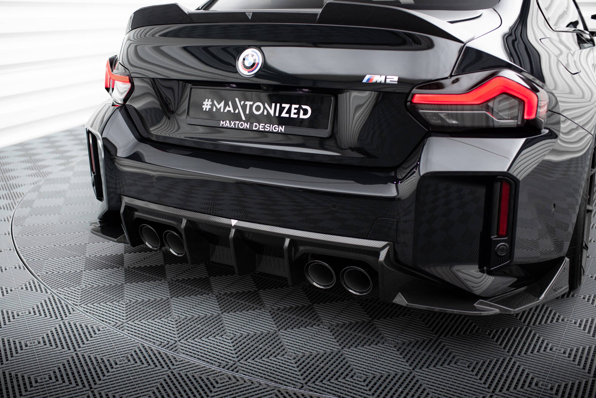 Maxton Design Prepreg Carbon Fiber Diffusor Heck Ansatz passend für BMW M2 G87