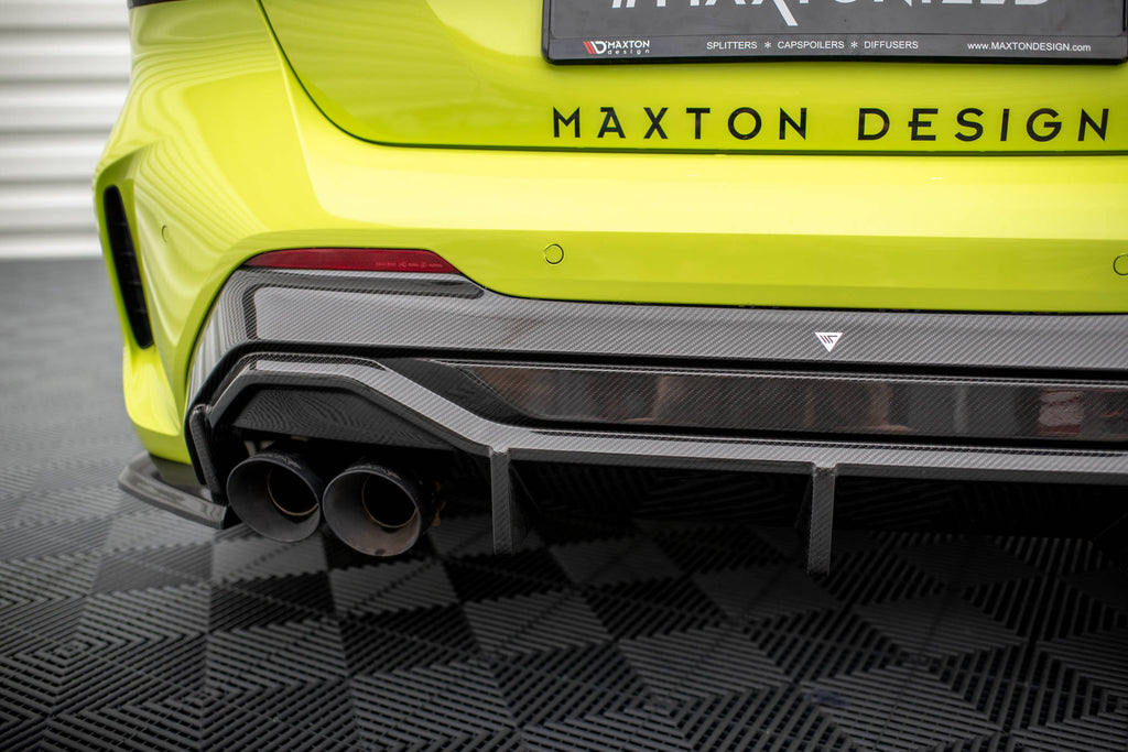Maxton Design Prepreg Carbon Fiber Diffusor Heck Ansatz V.1 passend für BMW 1er F40 M-Paket/ M135i