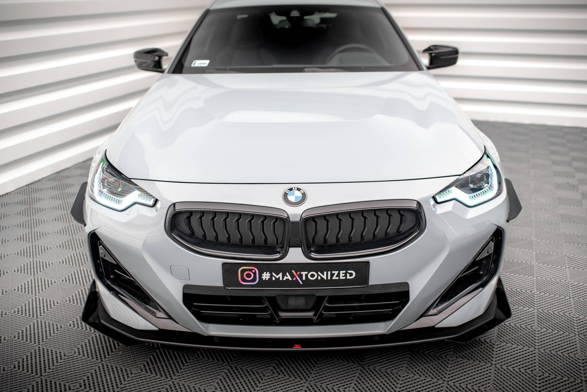 Maxton Design Stoßstangen Flaps Wings vorne Canards passend für BMW 2 Coupe M-Paket / M240i G42