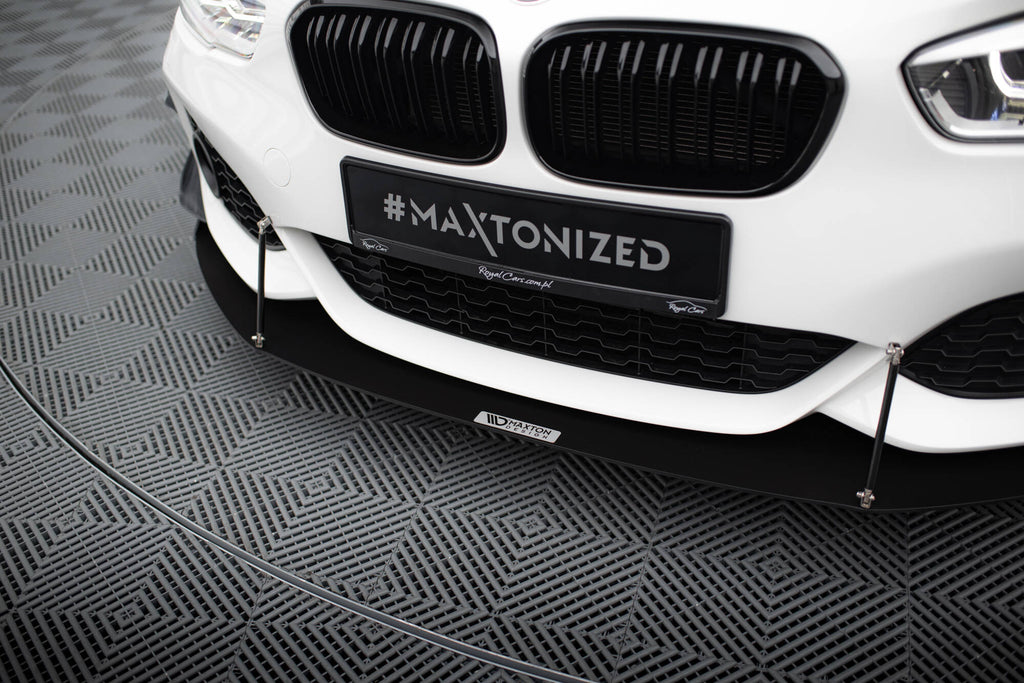 Maxton Design Racing Street+ Spoilerlippe Front Ansatz V.2 passend für BMW 1er F20/F21 M-Power FACELIFT