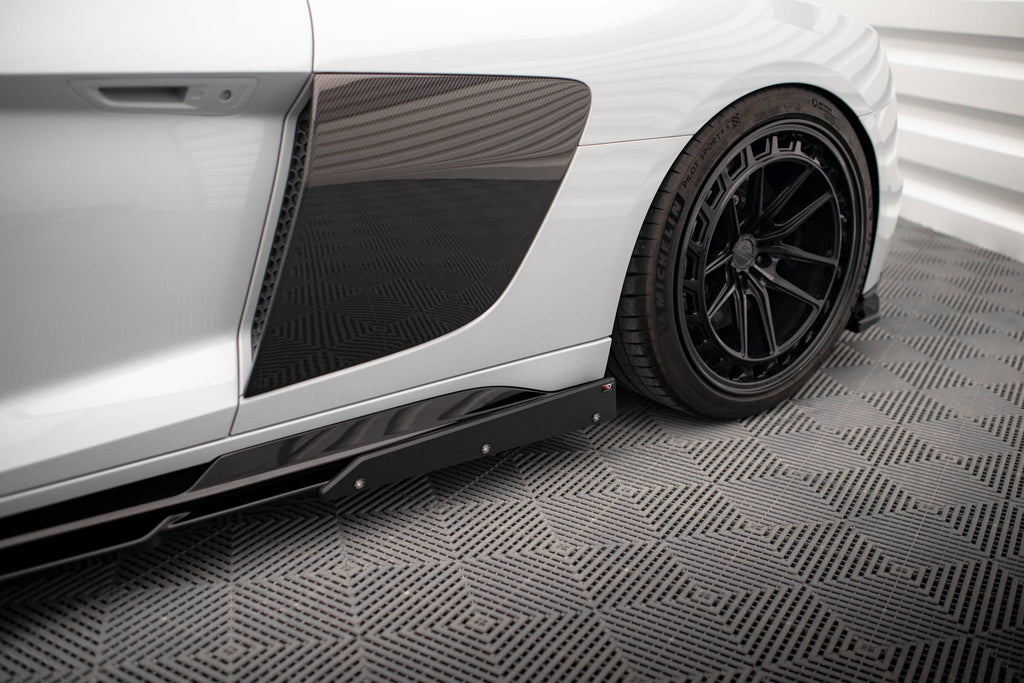Maxton Design Street+ Seitenschweller Leisten V.2 passend für + Flaps passend für Audi R8 Mk2 Facelift