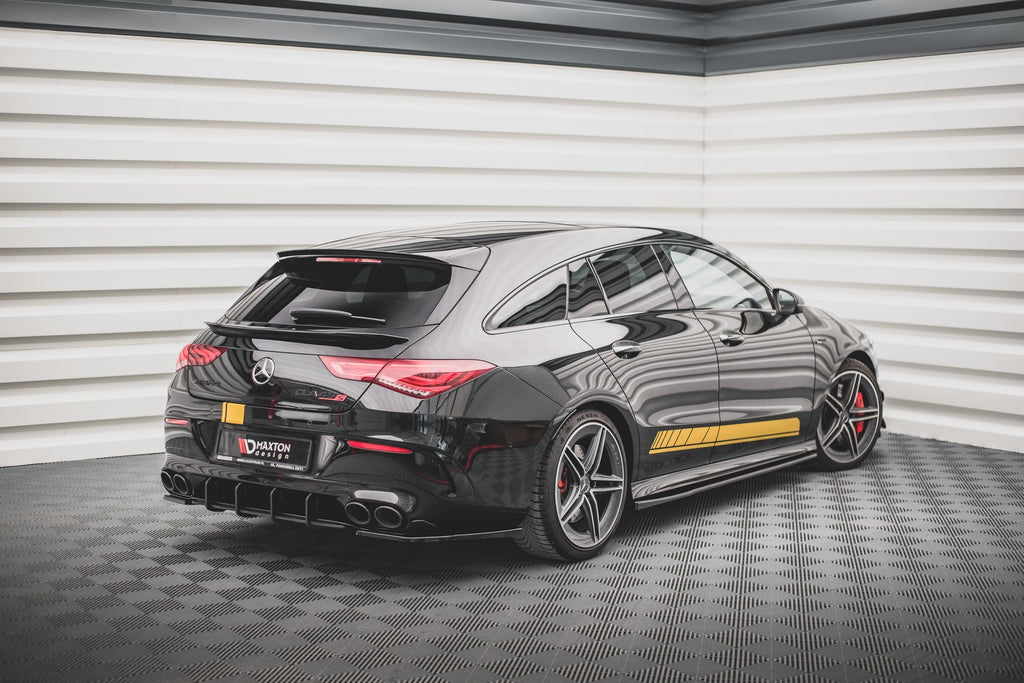 Maxton Design Street+ Seitenschweller Leisten passend für Mercedes-AMG CLA 35 / 45 C118 schwarz Hochglanz