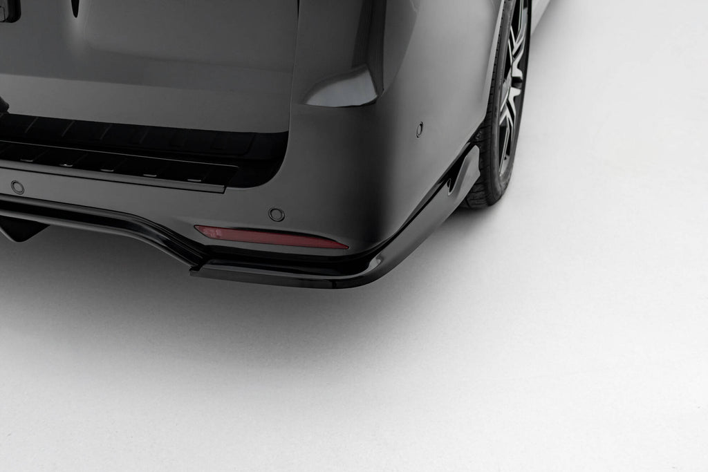 Maxton Design Heck Ansatz Flaps Diffusor V.3 passend für Mercedes-Benz V-Klasse AMG-Line W447 Facelift schwarz Hochglanz