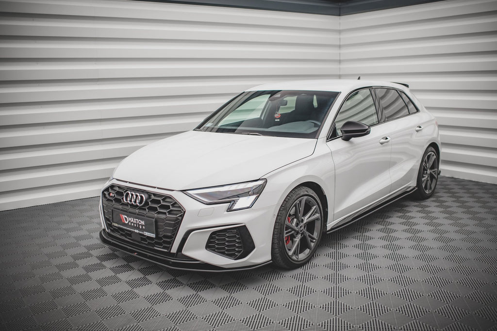 Maxton Design Street Pro Street+ Spoilerlippe Front Ansatz passend für Audi S3 / A3 S-Line 8Y