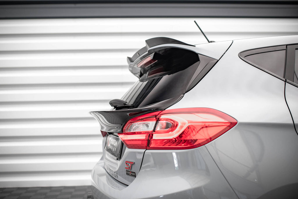 Maxton Design Heckscheiben Spoiler passend für Ford Fiesta Standard/ ST-Line/ ST schwarz Hochglanz