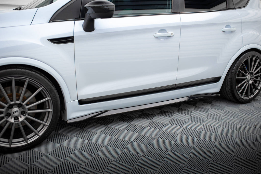 Maxton Design Street+ Seitenschweller Leisten passend für Ford Kuga ST Mk1 schwarz Hochglanz