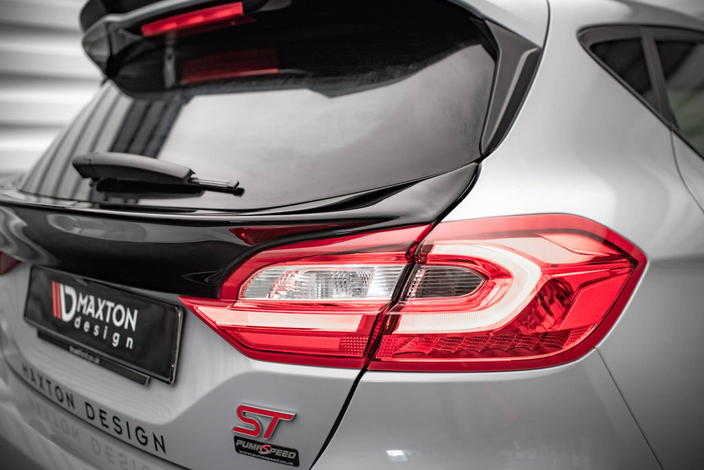 Maxton Design Heckscheiben Spoiler passend für Ford Fiesta Standard/ ST-Line/ ST schwarz Hochglanz