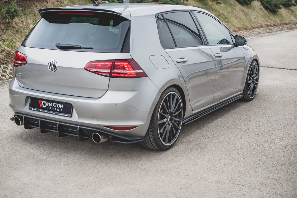 Maxton Design Racing Seitenschweller Ansatz VW Golf 7 GTI für Volkswagen Golf Mk7