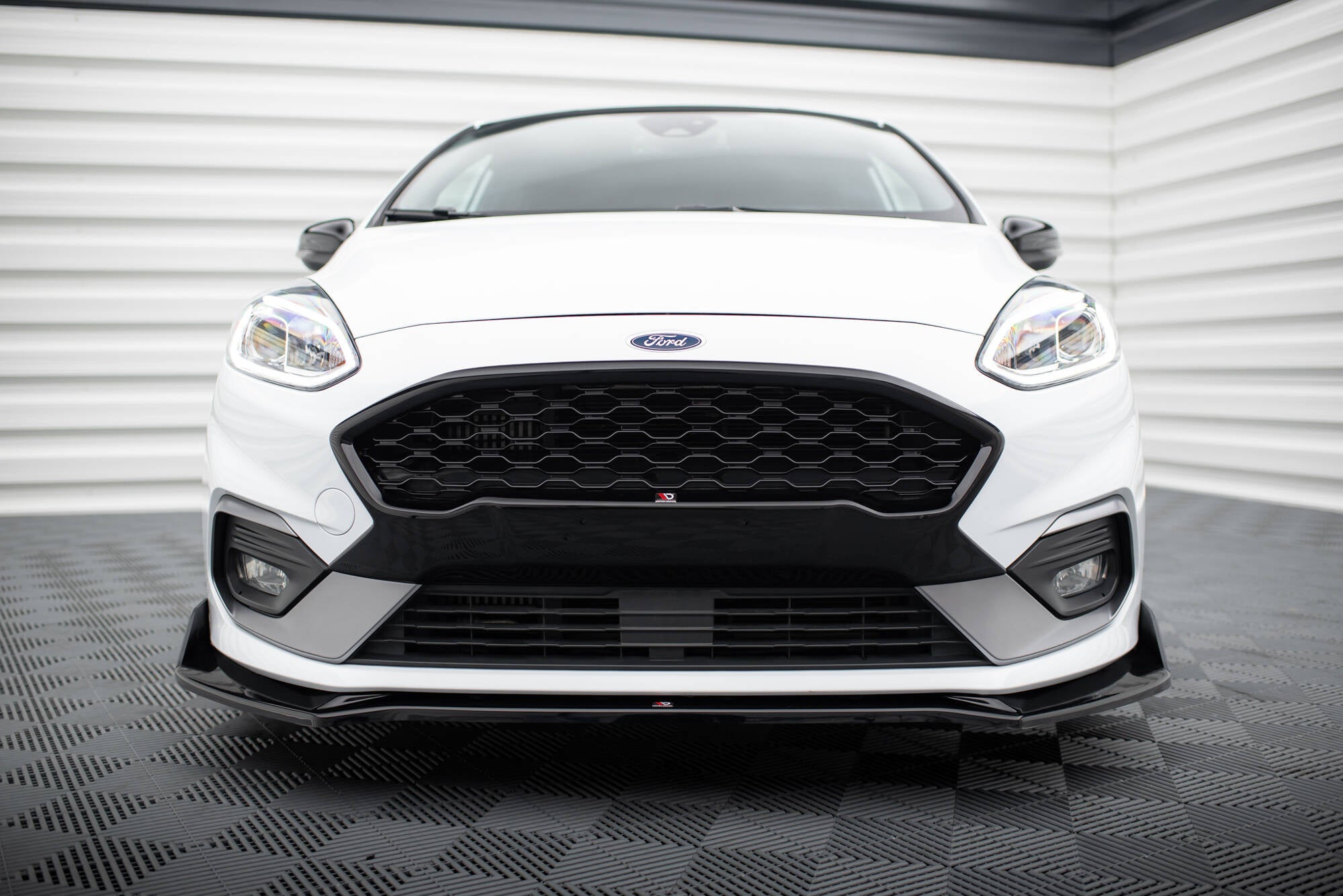 Maxton Design Front Grill Ford Fiesta ST / ST-Line Mk8 schwarz Hochglanz für Ford Fiesta ST