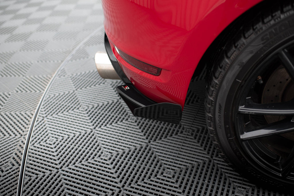 Maxton Design Street Pro Heck Ansatz Flaps Diffusor + Flaps passend für VW Golf GTI Mk6 schwarz Hochglanz