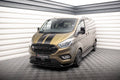 Maxton Design Street+ Spoilerlippe Front Ansatz V.2 passend für Ford Transit Custom Mk1 Facelift / Tourneo Custom Mk1 Facelift schwarz Hochglanz