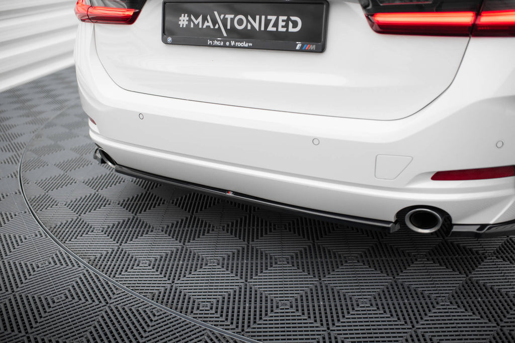 Maxton Design Heckansatz BMW 3er Limousine / Touring G20 / G21 Facelift schwarz Hochglanz für BMW 3er G20