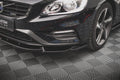 Maxton Design Street+ Spoilerlippe Front Ansatz V.1 passend für Volvo S60 R-Design Mk2 Facelift schwarz Hochglanz