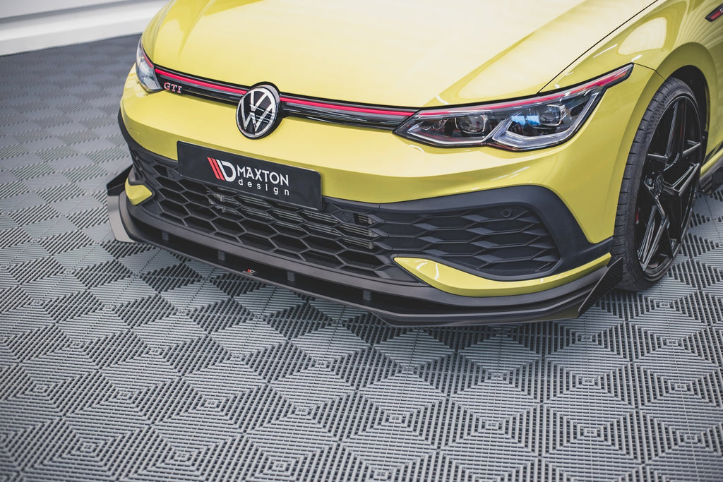 Maxton Design Flaps VW Golf GTI Clubsport Mk8 schwarz Hochglanz für Volkswagen Golf Mk8