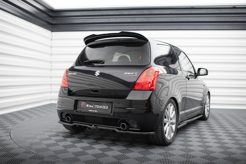 Maxton Design Spoiler CAP passend für Suzuki Swift Sport Mk4 schwarz Hochglanz