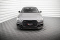 Maxton Design Street+ Spoilerlippe Front Ansatz V.4 passend für Audi S4 / A4 S-Line B9 schwarz Hochglanz