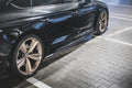 Maxton Design Street+ Seitenschweller Leisten passend für Audi RS5 Sportback F5 Facelift schwarz Hochglanz