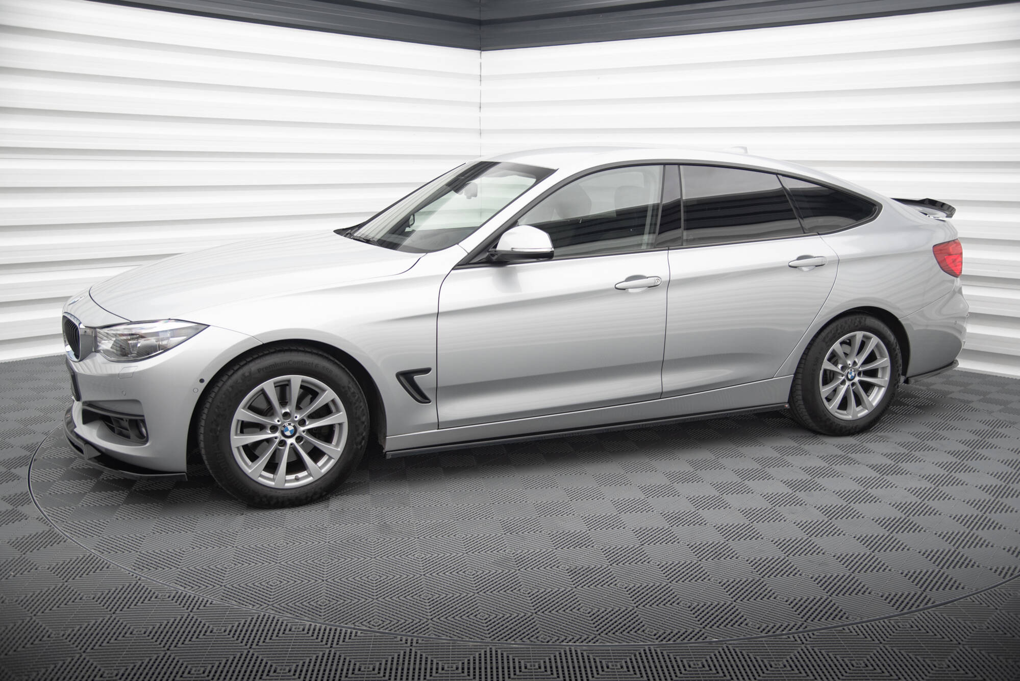 Maxton Design Street+ Seitenschweller Leisten passend für BMW 3er GT F34 schwarz Hochglanz