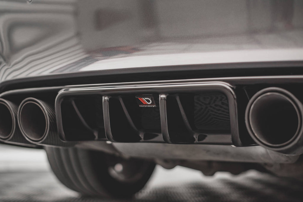 Maxton Design Diffusor Heck Ansatz passend für BMW M4 F82 schwarz Hochglanz
