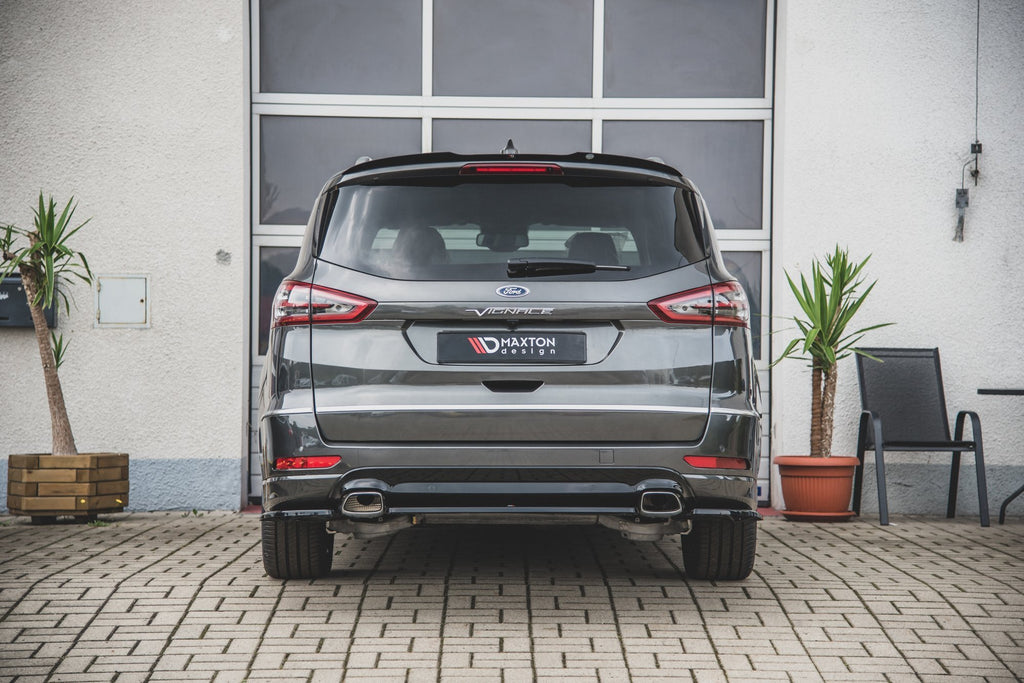 Maxton Design Heckansatz Ford S-Max Vignale Mk2 Facelift schwarz Hochglanz für Ford S-Max Mk2