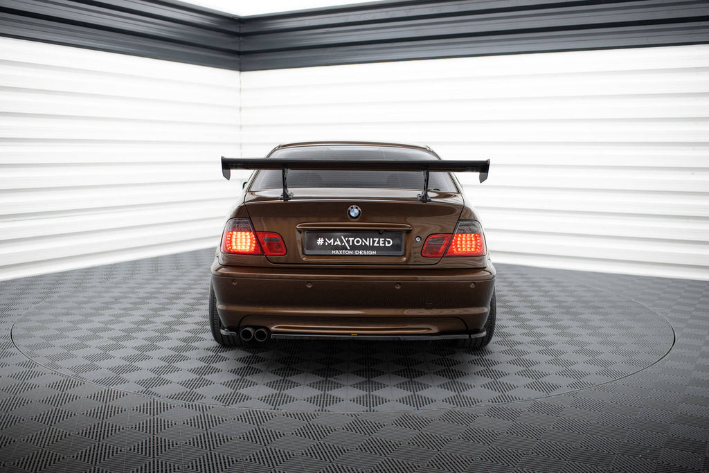 Maxton Design Carbon Spoiler With Internal Brackets Uprights BMW 3er Coupe E46 für BMW 3er E46