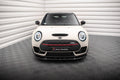Maxton Design Street+ Spoilerlippe Front Ansatz V.1 passend für Mini Cooper Clubman John Cooper Works F54 Facelift schwarz Hochglanz