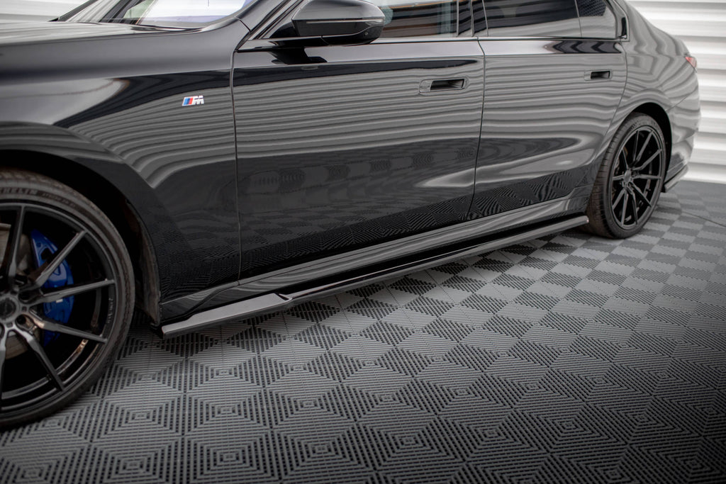 Maxton Design Street+ Seitenschweller Leisten passend für BMW 7 G70 schwarz Hochglanz