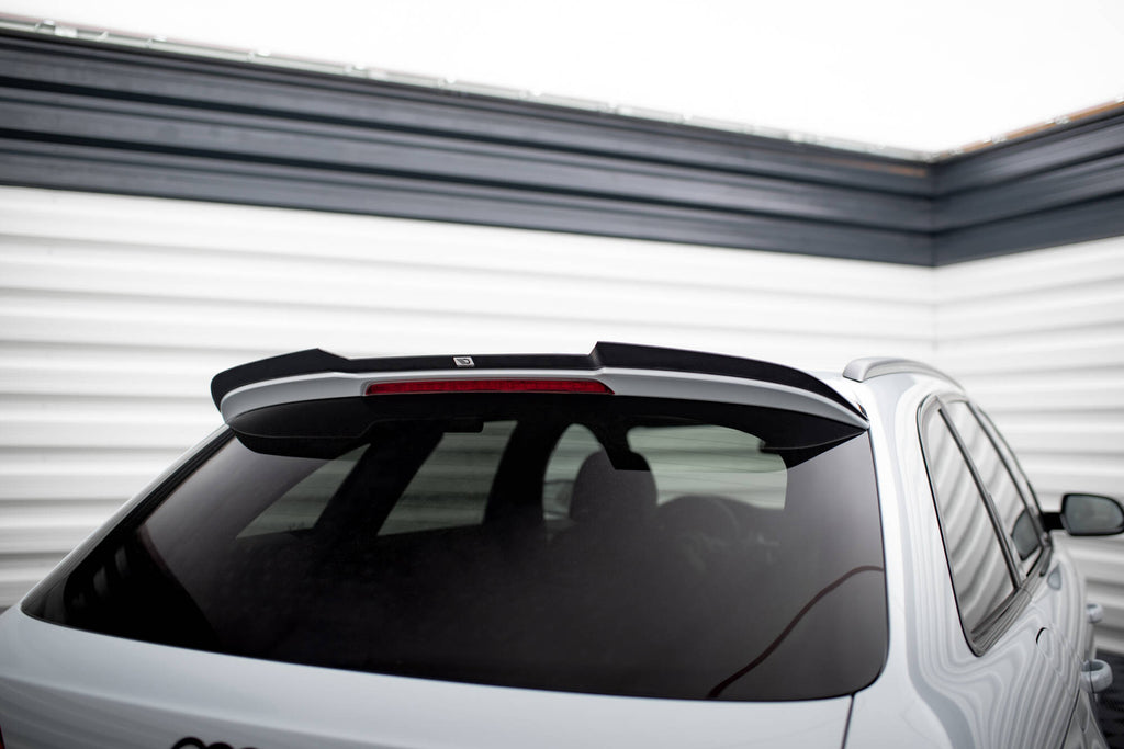 Maxton Design Spoiler CAP passend für Audi A4 Competition Avant B8 Facelift schwarz Hochglanz
