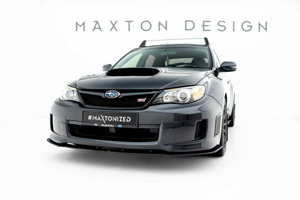 Maxton Design Street Pro Street+ Spoilerlippe Front Ansatz passend für Subaru Impreza WRX STI Mk3 Facelift