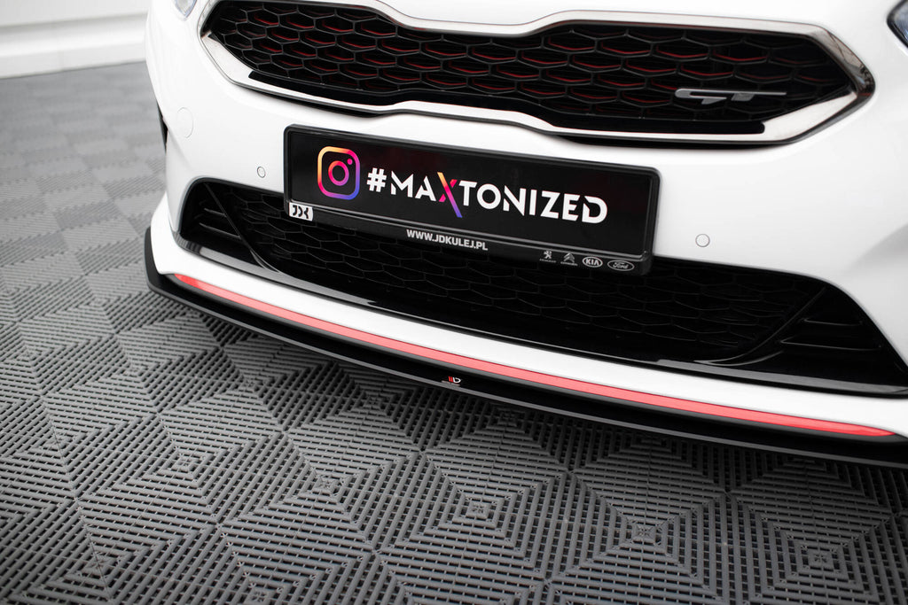 Maxton Design Street Pro Street+ Spoilerlippe Front Ansatz passend für Kia Ceed GT Mk3 / Proceed Mk1