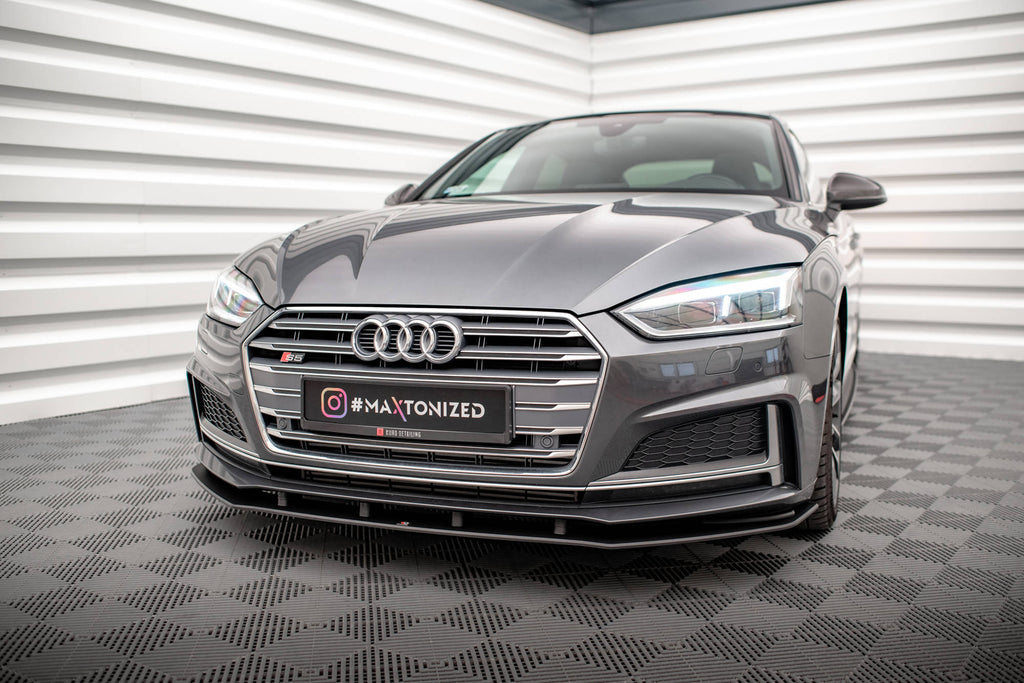 Maxton Design Street Pro Street+ Spoilerlippe Front Ansatz passend für Audi A5 S-Line / S5 Coupe / Sportback F5