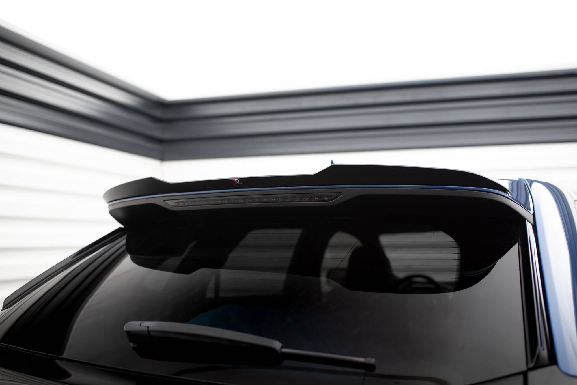 Maxton Design Spoiler CAP passend für Ford Edge Mk2 schwarz Hochglanz