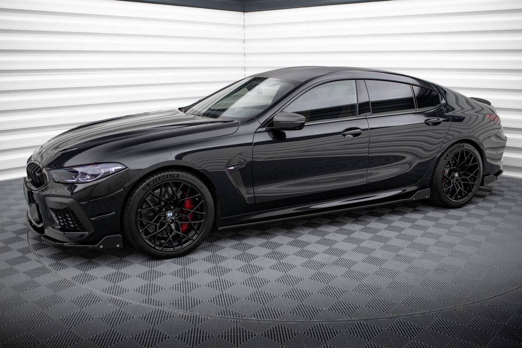 Maxton Design Street+ Seitenschweller Leisten passend für V.1 + Flaps passend für BMW M8 Gran Coupe F93 / 8 Gran Coupe M-Paket G16