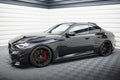 Maxton Design Street+ Seitenschweller Leisten passend für V.1 passend für BMW M2 G87 schwarz Hochglanz