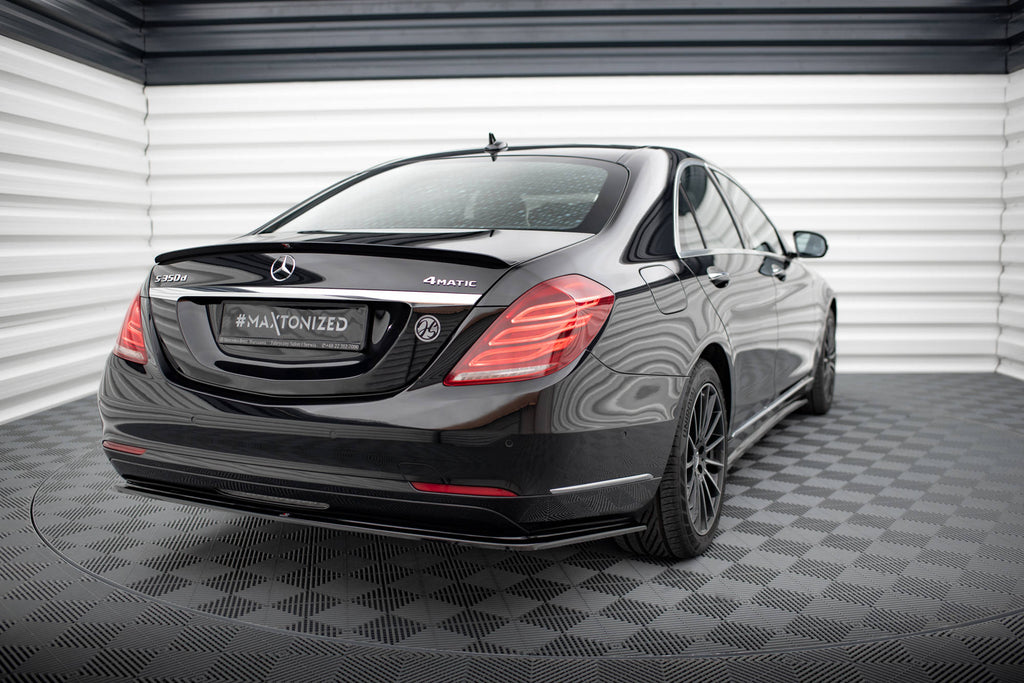 Maxton Design Heckansatz V.2 Mercedes-Benz S W222 schwarz Hochglanz für Mercedes-Benz S Klasse W222