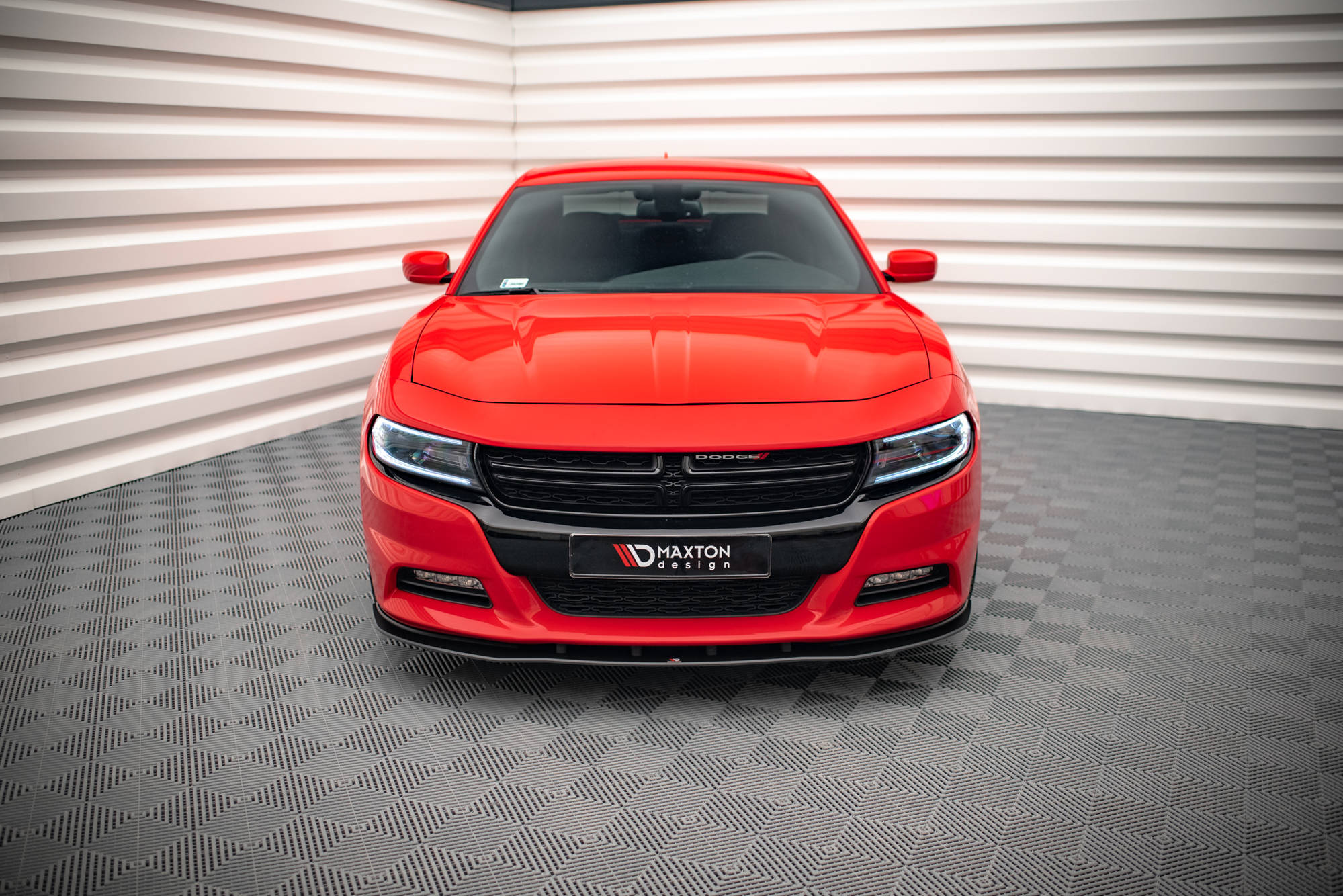 Maxton Design Street Pro Street+ Spoilerlippe Front Ansatz passend für Dodge Charger RT Mk7 Facelift