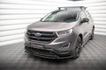 Maxton Design Street+ Spoilerlippe Front Ansatz passend für Ford Edge Mk2 schwarz Hochglanz