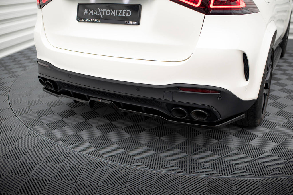 Maxton Design Street+ Mittlerer Diffusor RACE passend für Mercedes-AMG GLE 53 / 63 W167 / W167 Facelift schwarz Hochglanz